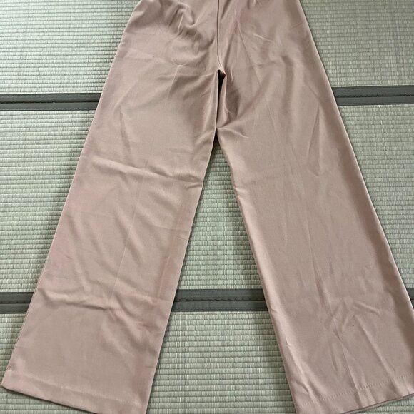 ✨ Zara High Waist Wide Leg Trousers - Beige (L) - Picture 3 of 3